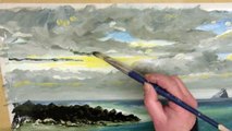 Skellig Michael, time lapse Oil Painting