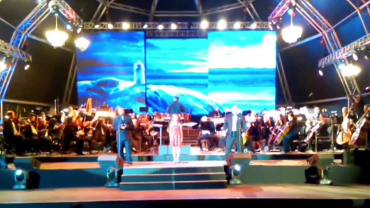 Amira Willighagen - "O Sole Mio" Rehearsal with Paul Potts & James Bhemgee - Durban - 9 August 2014