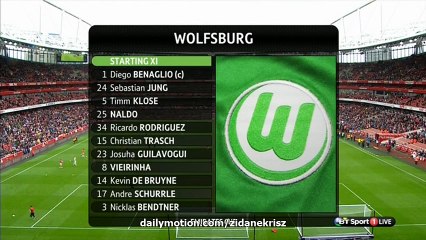 Résumé du match :  Arsenal 1-0 Wolfsburg - Emirates Cup 26.07.2015