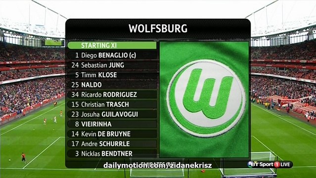 Résumé du match : Arsenal 1-0 Wolfsburg - Emirates Cup 26.07.2015