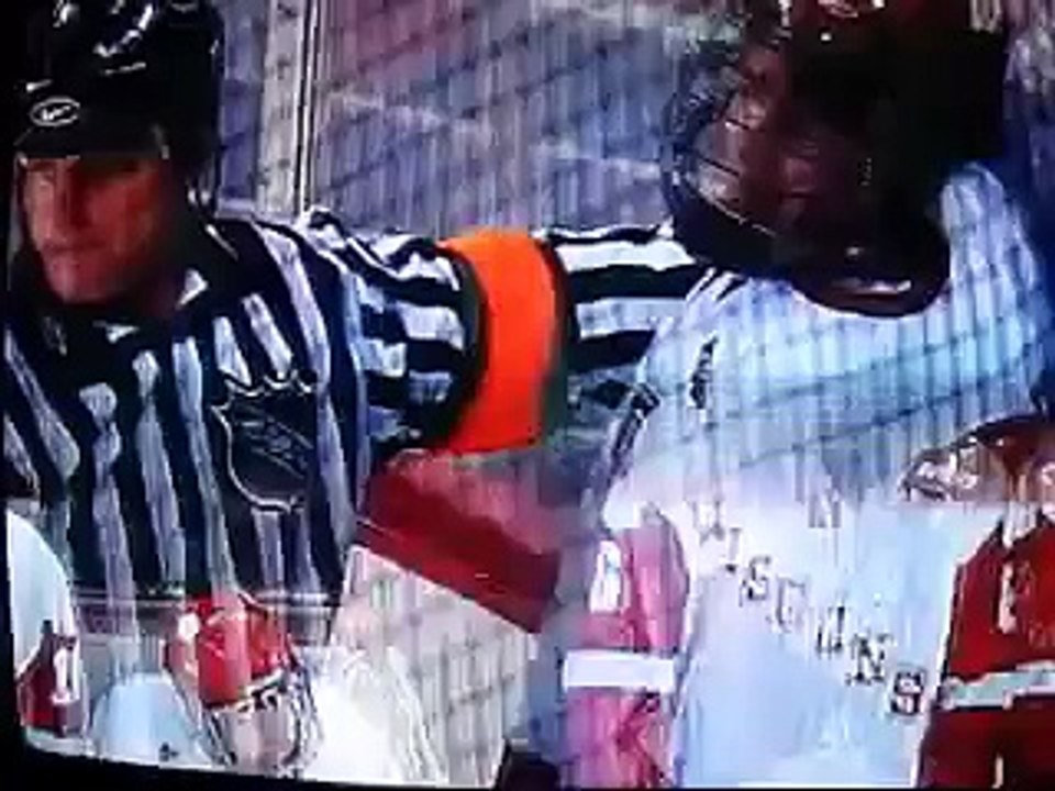 Wisconsin vs. North Dakota Hockey Fight