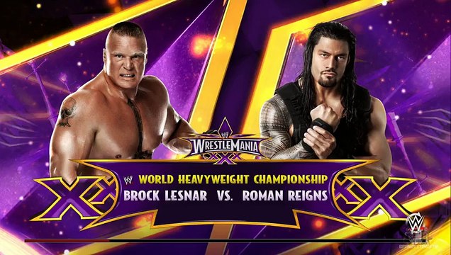 WWE 2K15 WrestleMania 31- Roman Reigns vs Brock Lesnar WWE Championship