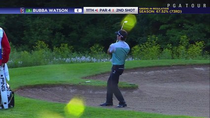 Bubba Watson's approach to 3 feet from a fairway bunker at RBC Canadian