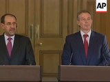 Blair holds joint presser with Iraqi PM Maliki on Lebanon, Iraq