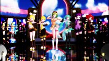 [MMD] Higai Mousou Keitai Joshi [GUMI, Miku, Rin, Len, Defoko & Teto]