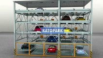 KATOPARK -- Puzzle Car Parking/Car Stacking System Animation (from Materials Handling Pty Ltd)