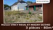 A vendre - VINCY REUIL ET MAGNY (02340) - 3 pièces - 80m²