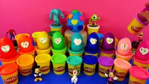 25 Play Doh Surprise Eggs Mickey Mouse Minnie Mouse Olaf Mike Wazowski Sully Spider-Man Dash
