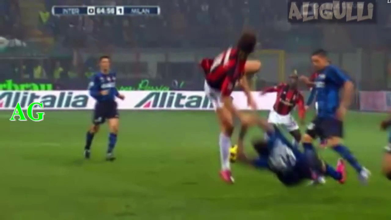 Ibrahimovic Kung Fu Kick Materazzi Inter 0-1 Milan - Video Dailymotion