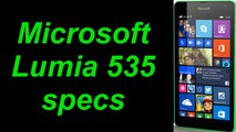 Microsoft Lumia 535 Specs Price