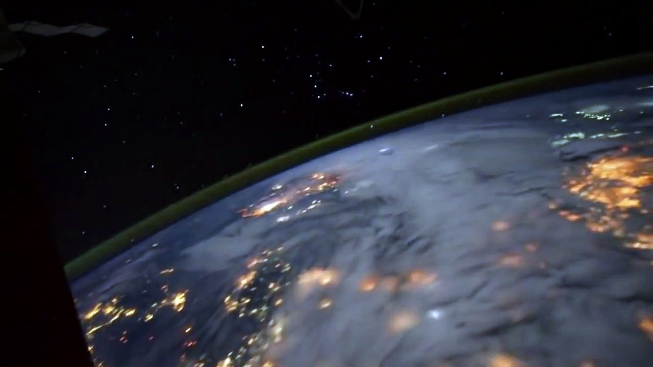 A Satellite View Of The World At Night .