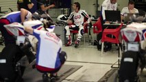 Sylvain Guintoli testing the Pata Honda Superbike CBR1000RR tests at Jerez