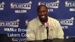 Lakers Coach Mike Brown imitates Kobe Bryant's facial expression