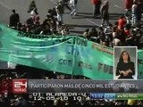 Marcha Por la Educación Publica y Represion de las JJCC Ante Pueblo Radicalizado - Chile