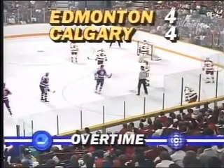 Wayne Gretzky Overtime Goal vs Flames 1988 Playoffs