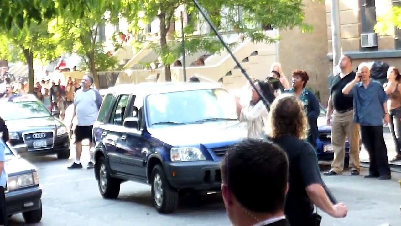 JANET JACKSON & PHYLICIA RASHAD FILM  IN  HARLEM  6/3/2010