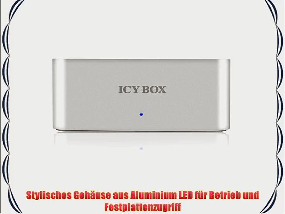 Icy Box IB-111StUS2-Wh Dockingstation (64 cm (25 Zoll) und 89 cm (35 Zoll) SATA USB 2.0)