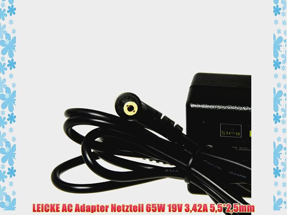 LEICKE AC Adapter Netzteil 65W 19V 342A 55*25mm