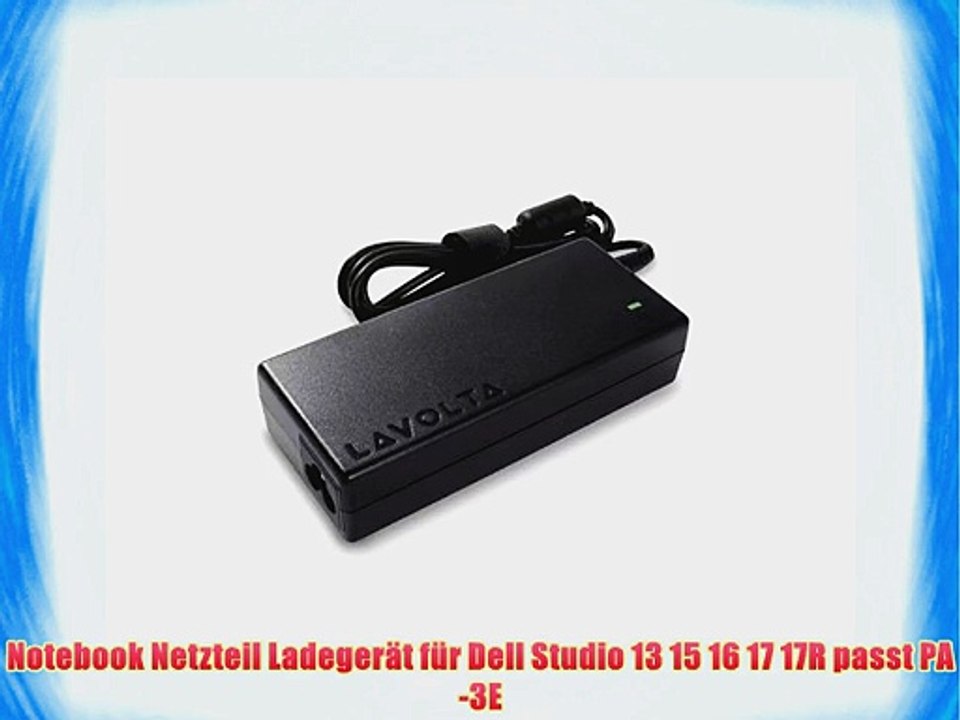 90W Netzteil f?r Dell Studio 13 15 16 17 17R passt PA-3E - Original Lavolta Notebook Ladeger?t
