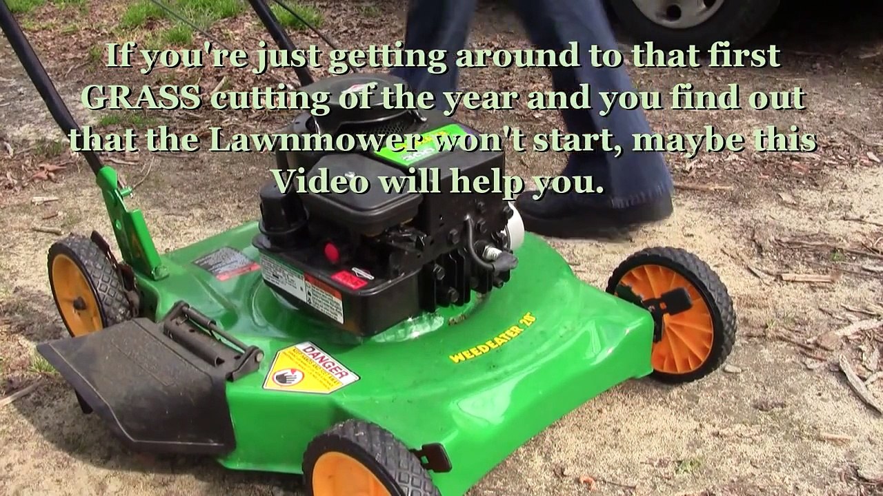 The Lawn Mower Won't Start. Dies Help