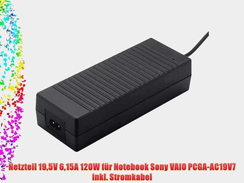 Netzteil 195V 615A 120W f?r Notebook Sony VAIO PCGA-AC19V7 inkl. Stromkabel