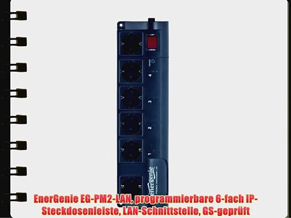 Energenie eg-pm2-lan programmierbare 6-fach ip-steckdosenleiste lan-schnittstelle gs-gepr?ft