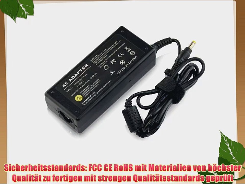 LENOGE? Netzteil Adapter 185V 35A 65W f??r HP Notebook HP Compaq 6720 6720s 530 550 620 625