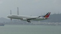 Hong Kong Airport Plane Spotting. Airbus A330 Landings, Different Airlines