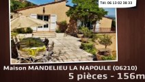 MANDELIEU LA NAPOULE - Maison  5 Pièce(s) 160 m²  à vendre colline de mandelieu vue dégagée studio indépendant