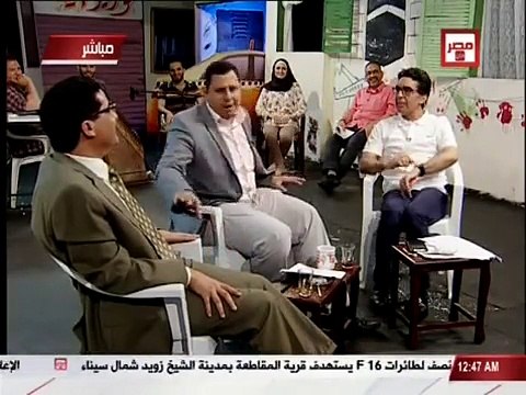 صابر مشهور ينفعل بشدة على الهواء و ناصر لا يستطيع إيقافه .. شاهد ماذا حدث