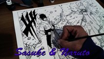 Speed drawing Sasuke Naruto