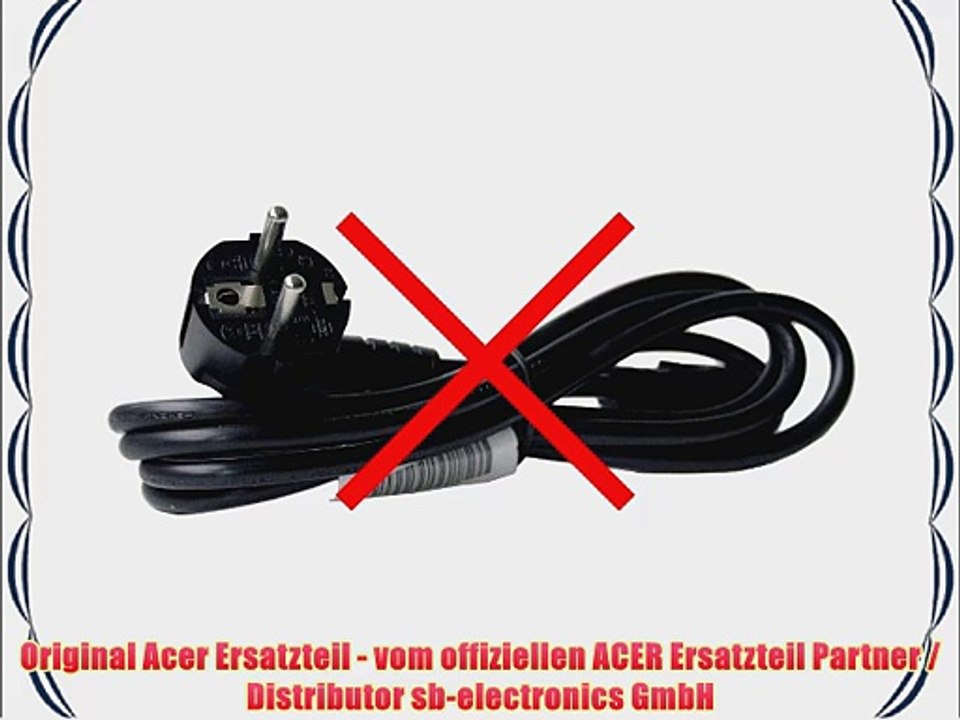 Original Acer Netzteil / AC Adapter 19V / 632A / 120W Aspire 8951G Serie