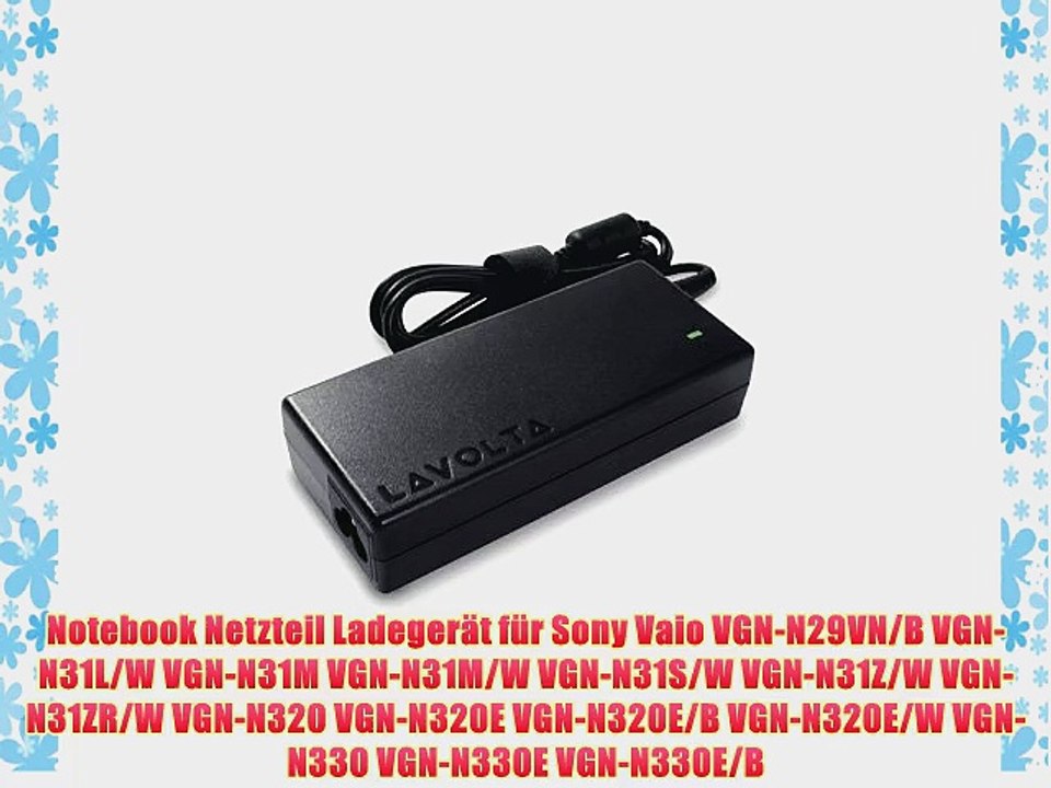 90W Original Lavolta Netzteil Notebook Ladeger?t f?r Sony Vaio VGN-N29VN/B VGN-N31L/W VGN-N31M