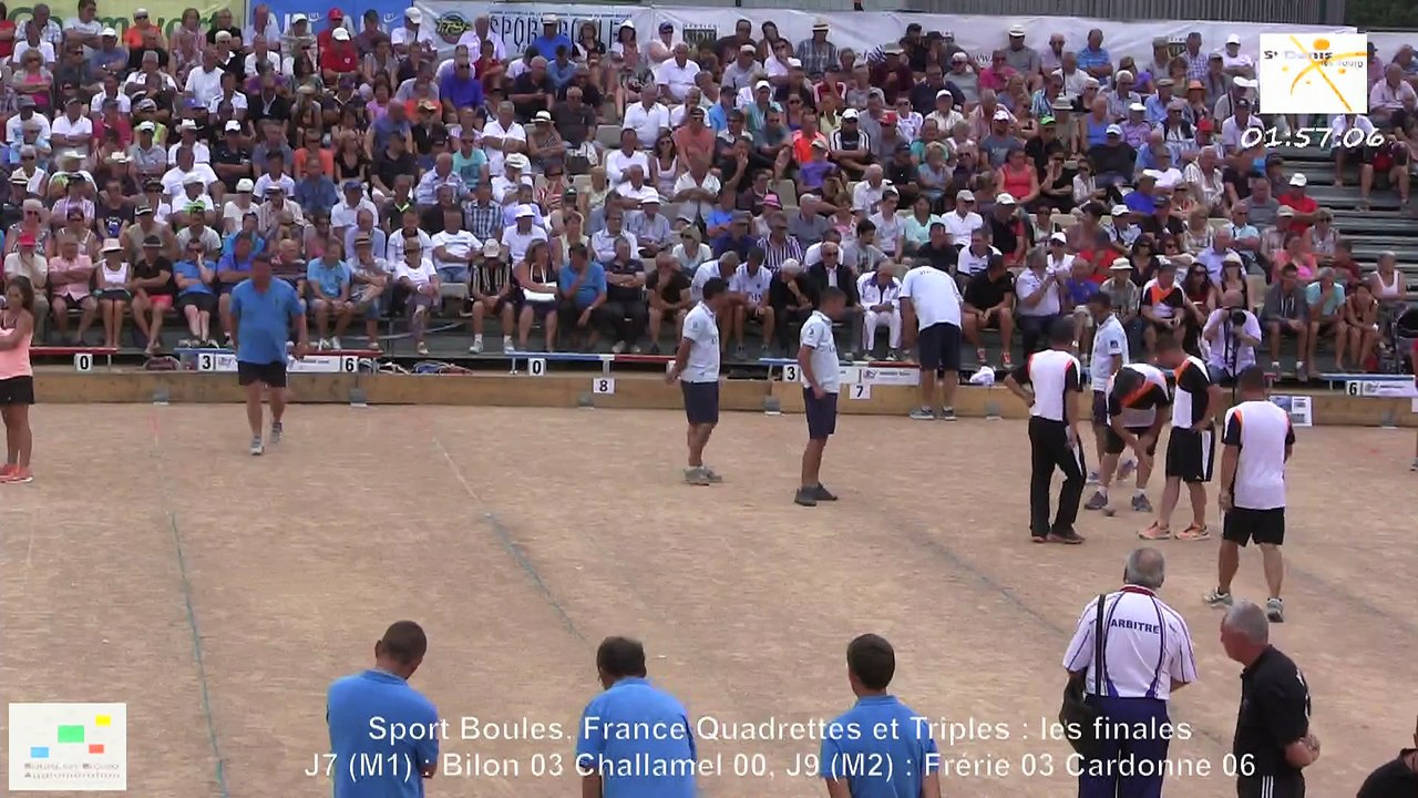 Mène 4, finale France Quadrettes 2015, Sport Boules, Saint-Denis-lès-Bourg 2015