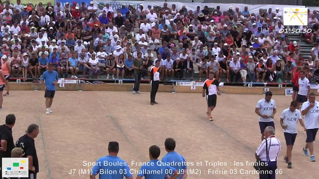 Mène 5, finale France Quadrettes 2015, Sport Boules, Saint-Denis-lès-Bourg 2015