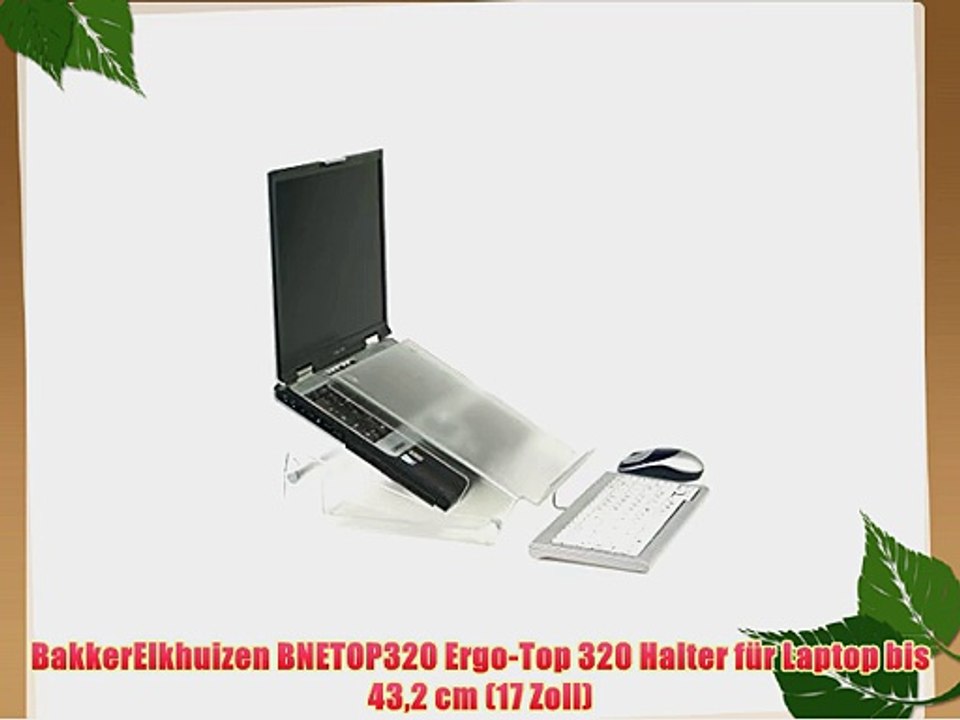 BakkerElkhuizen BNETOP320 Ergo-Top 320 Halter f?r Laptop bis 432 cm (17 Zoll)