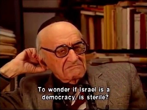 Prof. Leibowitz: There are Judeo-Nazis. Israel Represents the Darkness of a State Body.
