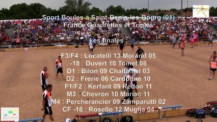Mène 10, finale France Quadrettes 2015, Sport Boules, Saint-Denis-lès-Bourg 2015