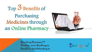 Top 3 Benefits of Purchasing Medicines through an Online Pharmacy