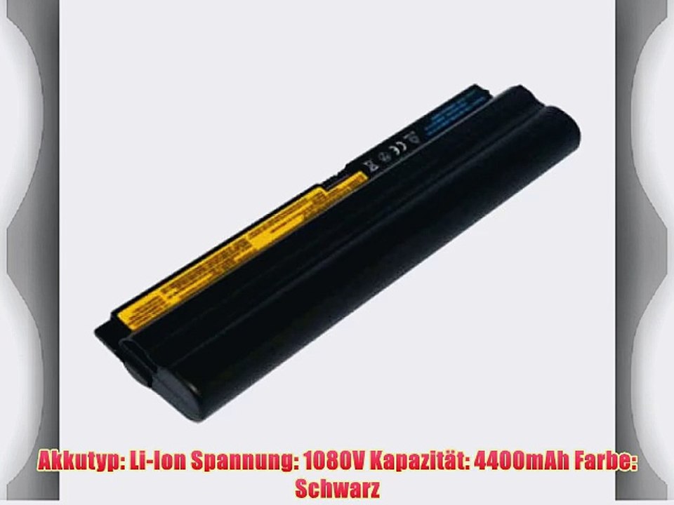 4400mAh 1080V Li-Ion Laptop Akku Ersatz f?r LENOVO ThinkPad Edge 11 ThinkPad Edge 11 NVY4LFR