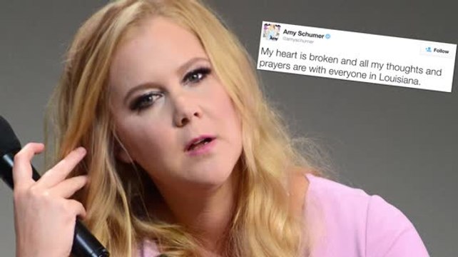Amy Schumer expresa su tristeza sobre el tiroteo durante Trainwreck en Luisiana