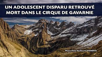 Un adolescent disparu retrouvé mort dans le cirque de Gavarnie