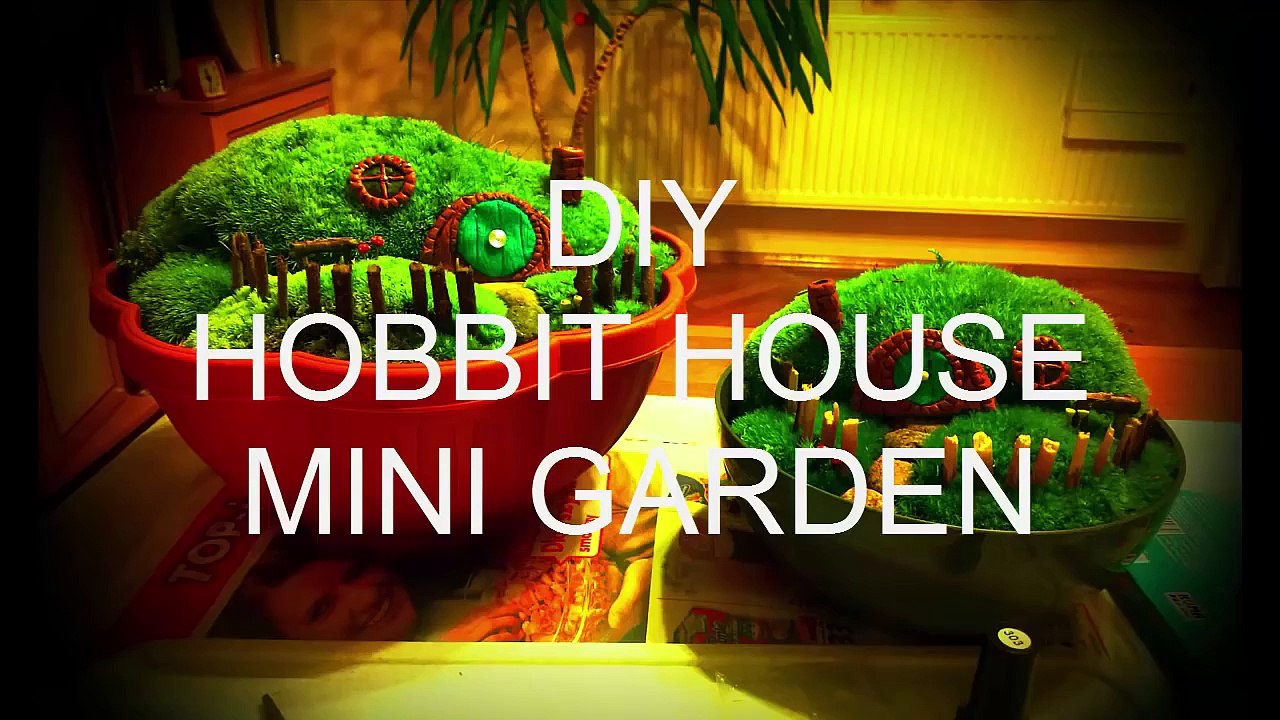 DIY hobbit house mini garden