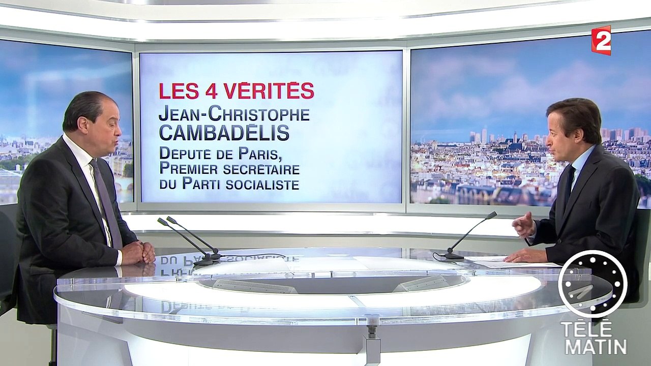 Les 4 Vérités - Jean-Christophe Cambadélis : "Nous allons commencer à baisser les impôts"