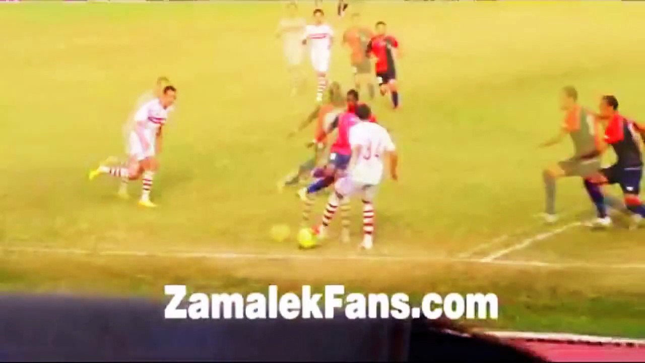 مهارات الحاوى مصطفى فتحى صاروخ الزمالك القادم فى مباراة حلوان