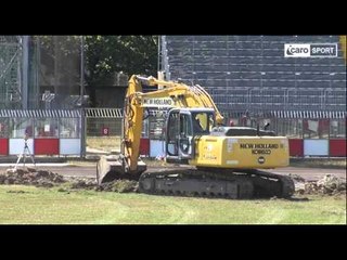 Icaro Sport. Sono iniziati i lavori di scavo allo stadio "Romeo Neri"