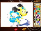 Disney Clubhouse Mickey Mouse  - Mickey Mouse Skiing Coloring   米老鼠   米奇滑雪：著色   ミッキーマウス