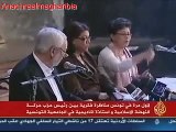 لأول مرة في تونس مناظرة :راشد الغنوشي #واستاذة علمانية