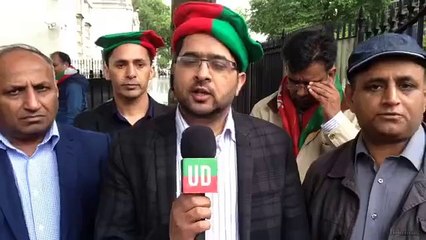 Zahid Pervaiz message from protest against Altaf Hussain in London