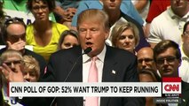 CNN poll shows 52% of Republicans want Trump in race